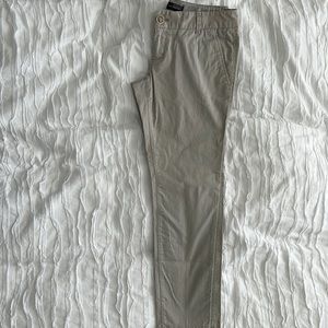 The Limited Twill khaki skinny pants